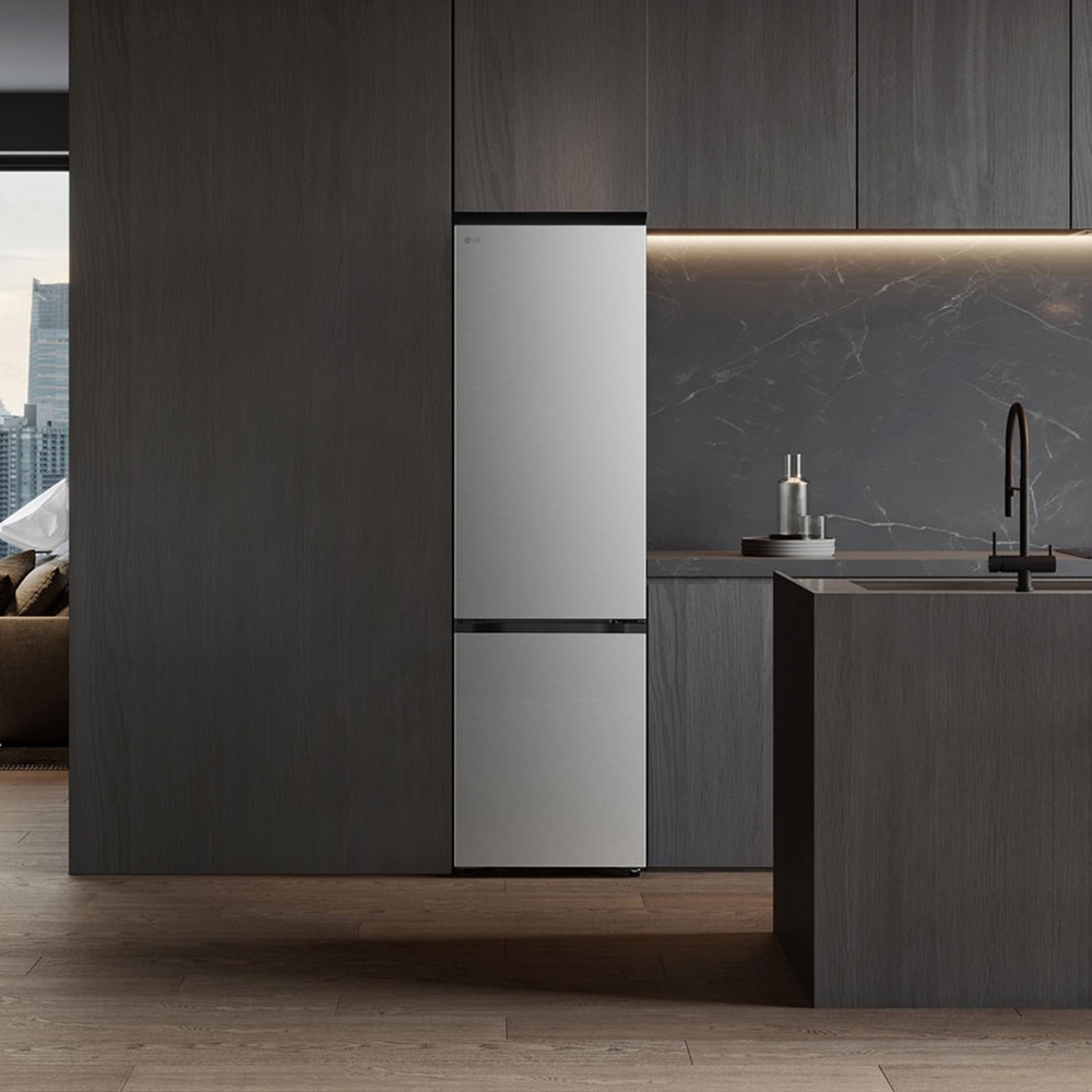 LG GBBSJ10EPY Total No Frost Fridge Freezer, 60/40, Silver, E Rated