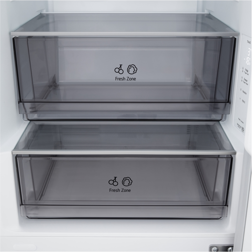 LG GBBSJ2CCPY Total No Frost Fridge Freezer, 70/30, Silver, C Rated