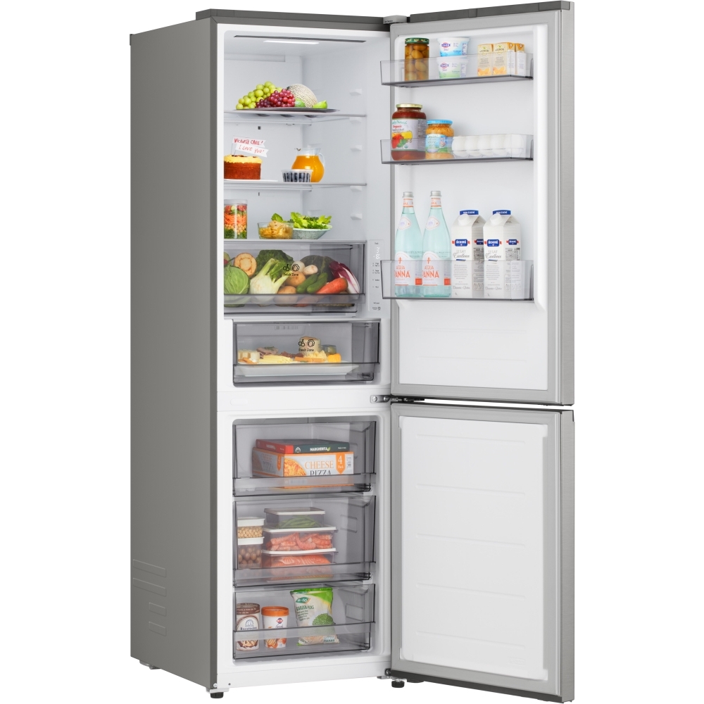 LG GBBSJ2CCPY Fit & Max Total No Frost Fridge Freezer, 70/30, Silver, C Rated