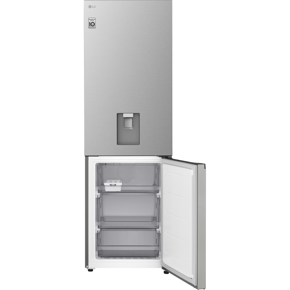 LG GBFSJ10DPY Total No Frost Fridge Freezer, 60/40, Silver, D Rated