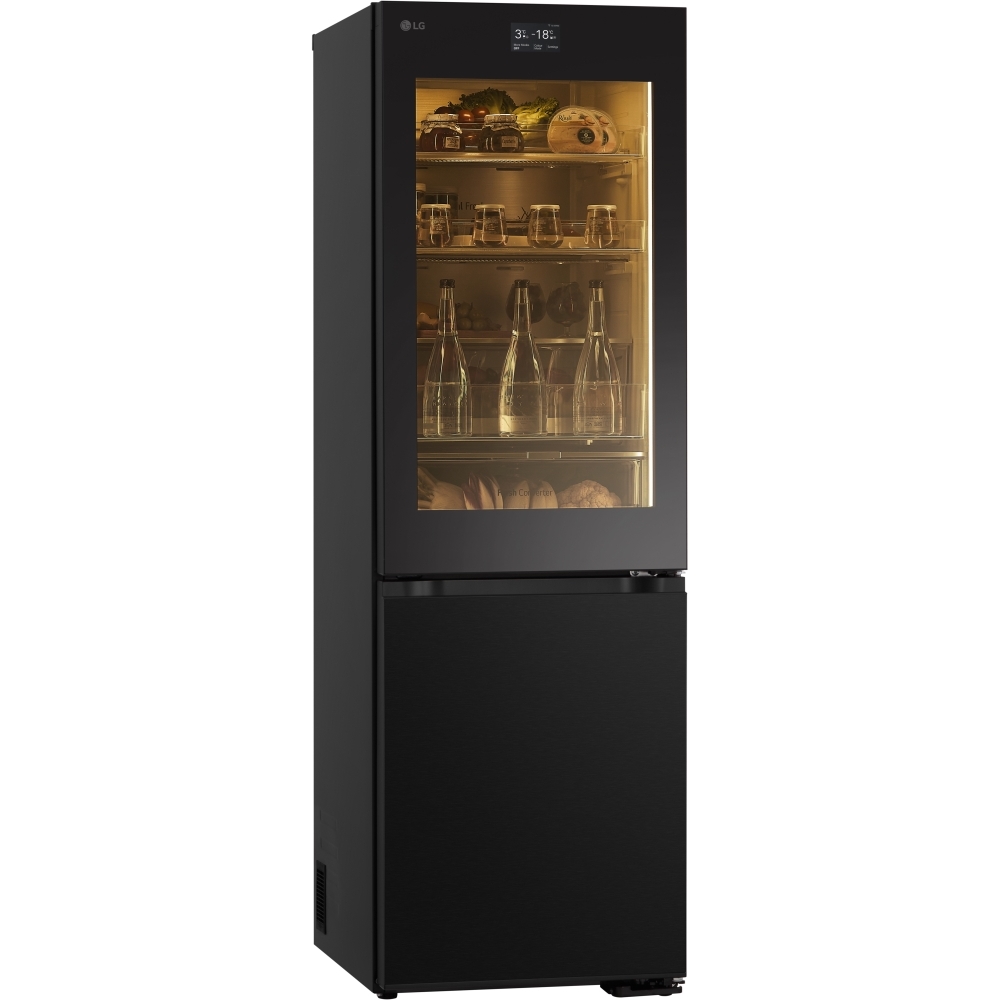 LG GBG7190CEV Total No Frost Fridge Freezer, 60/40, Black, C Rated