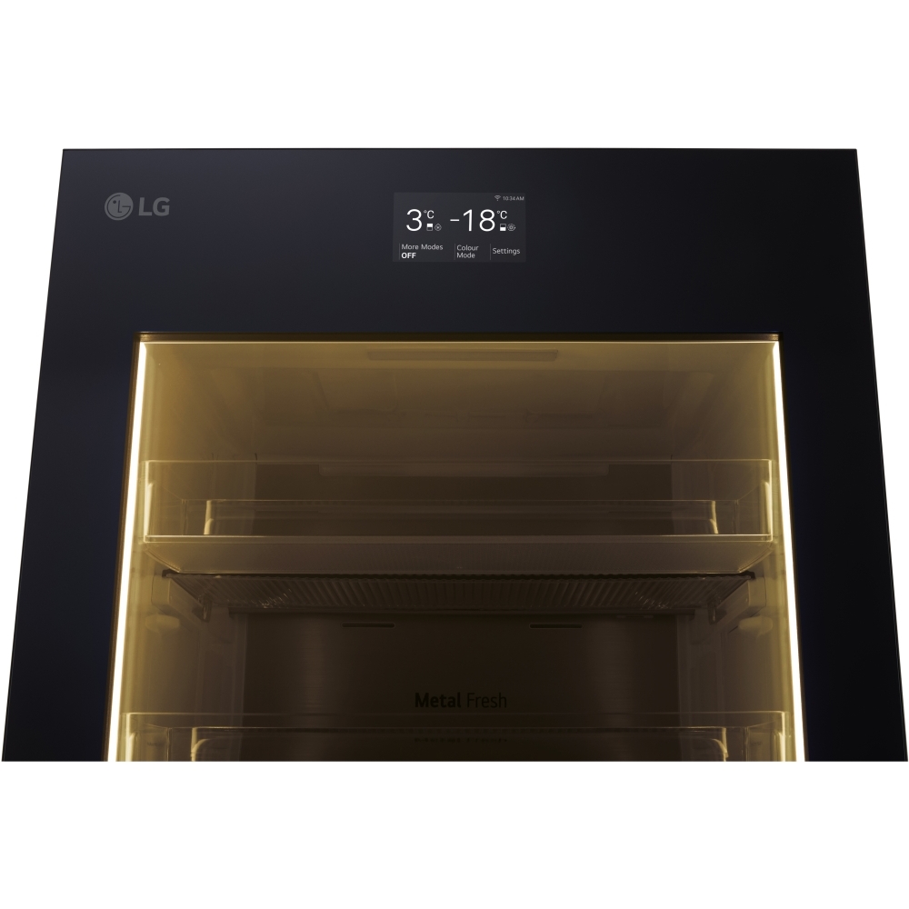 LG GBG7190CEV Total No Frost Fridge Freezer, 60/40, Black, C Rated