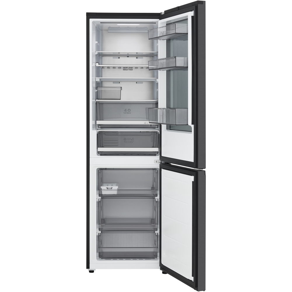 LG GBGS514CEV Fit & Max Total No Frost Fridge Freezer, 60/40, Black, C Rated