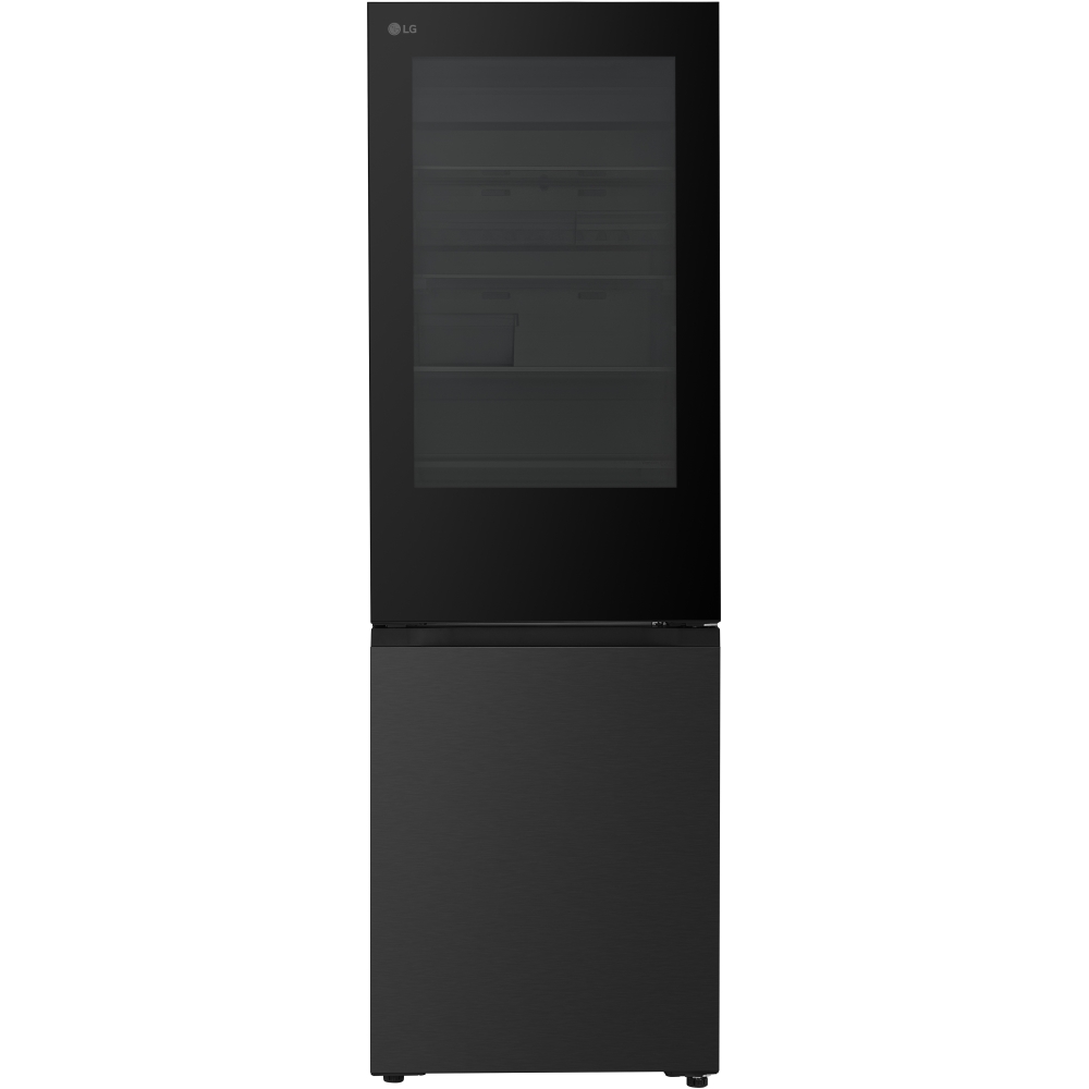 LG GBGS514CEV Fit & Max Total No Frost Fridge Freezer, 60/40, Black, C Rated