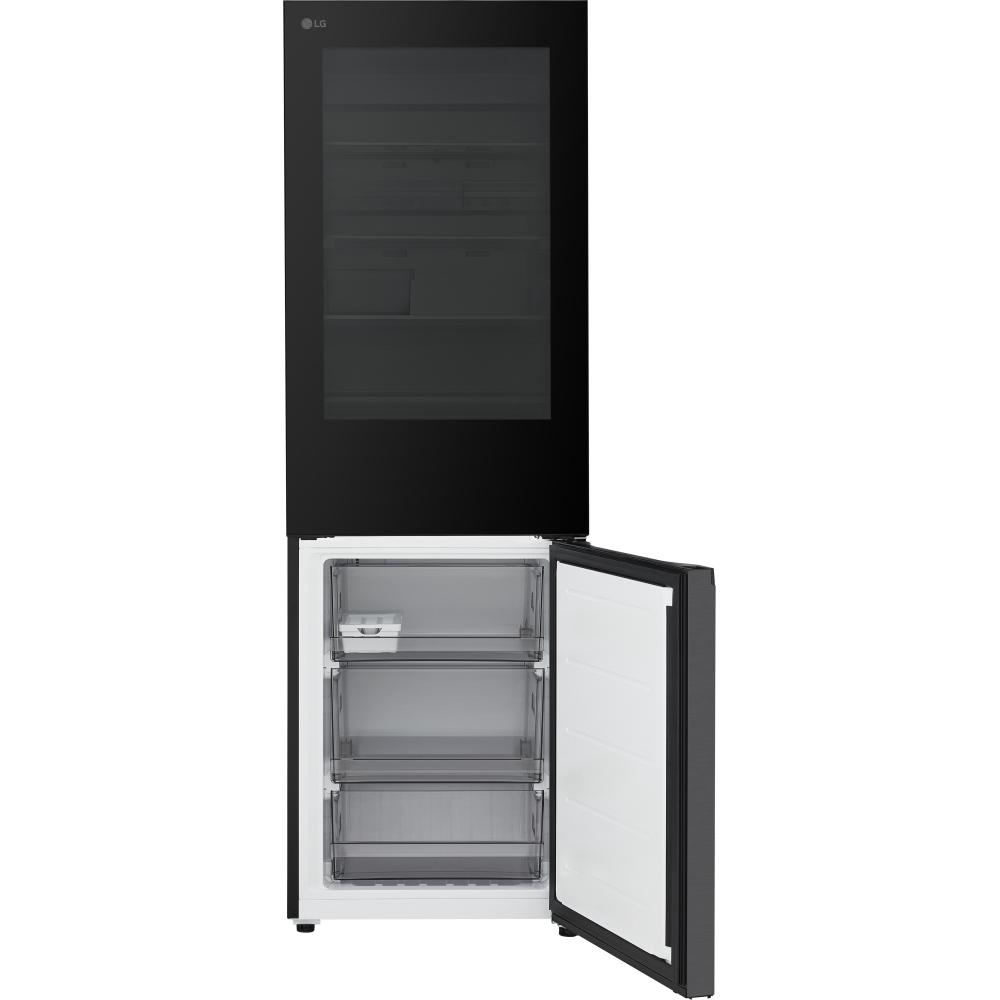 LG GBGS514CEV Fit & Max Total No Frost Fridge Freezer, 60/40, Black, C Rated