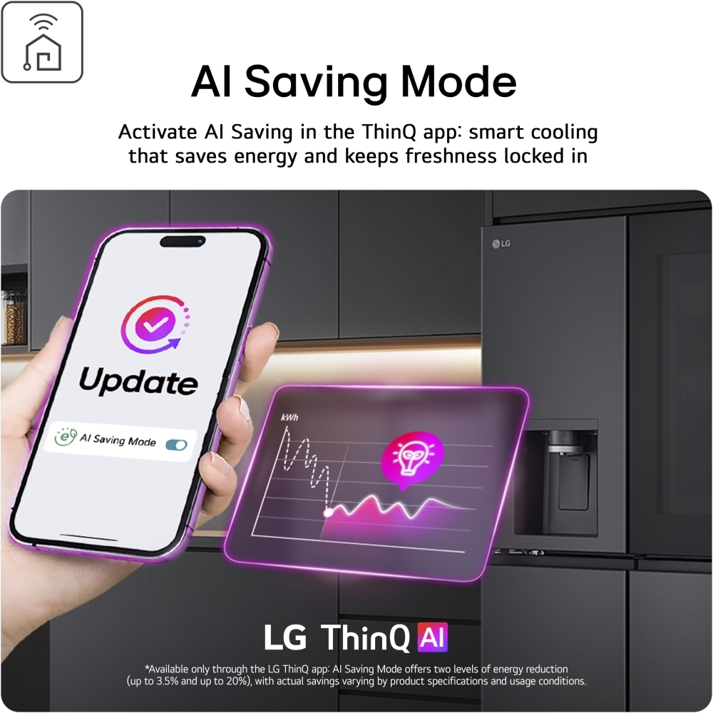LG GBGS514CEV Fit & Max Total No Frost Fridge Freezer, 60/40, Black, C Rated