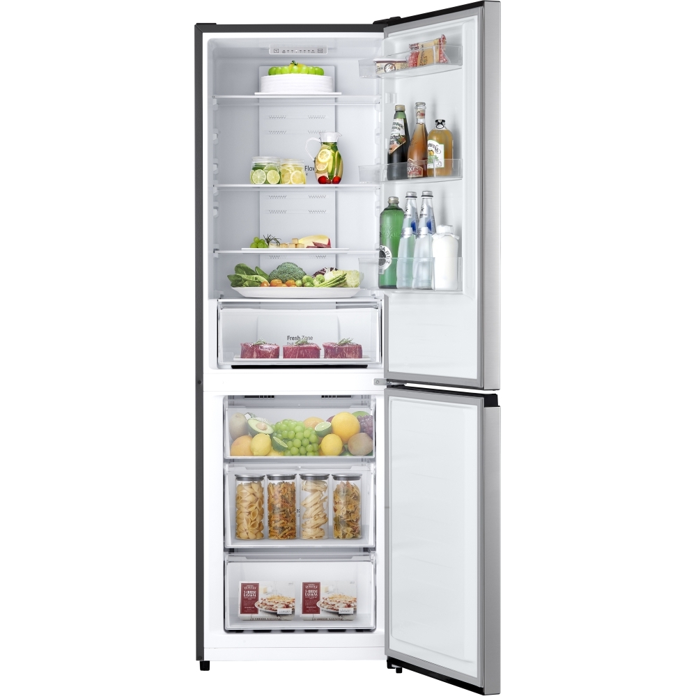LG GBM21HSADH Total No Frost Fridge Freezer, 60/40, Silver, D Rated