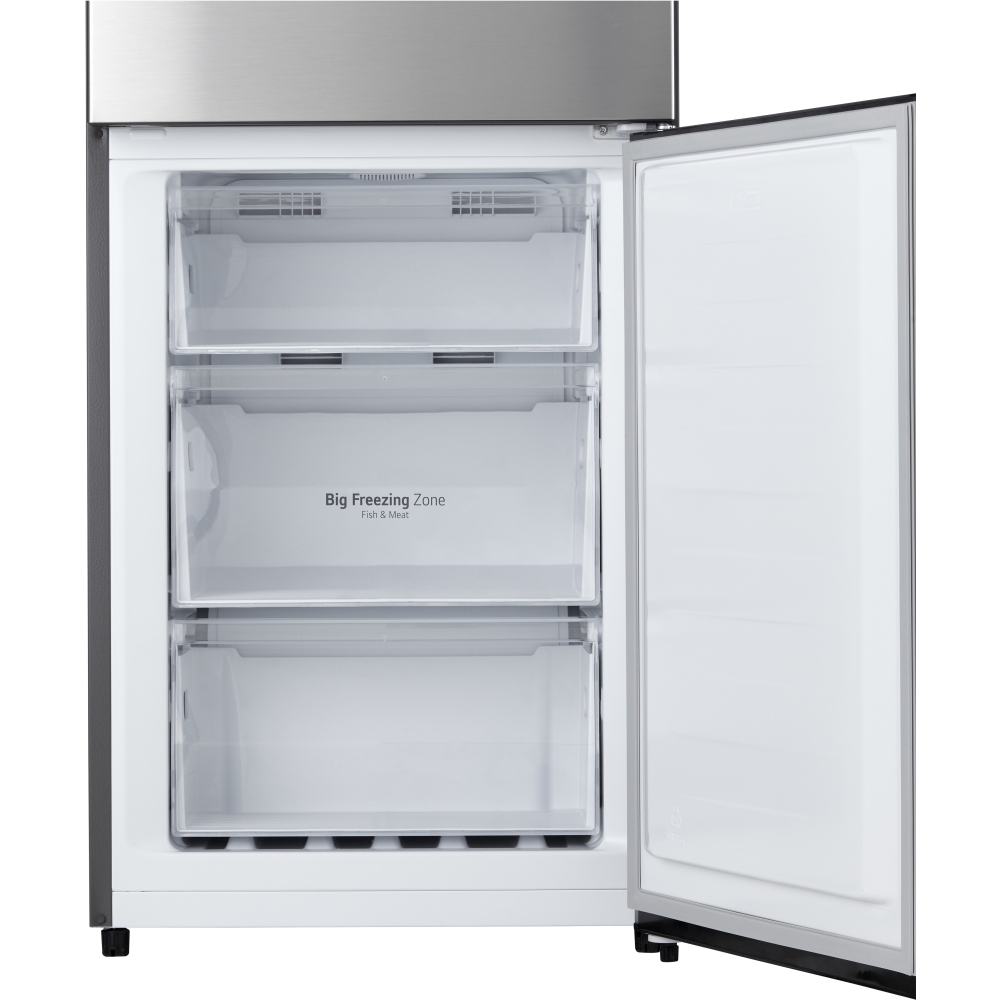 LG GBM21HSADH Total No Frost Fridge Freezer, 60/40, Silver, D Rated