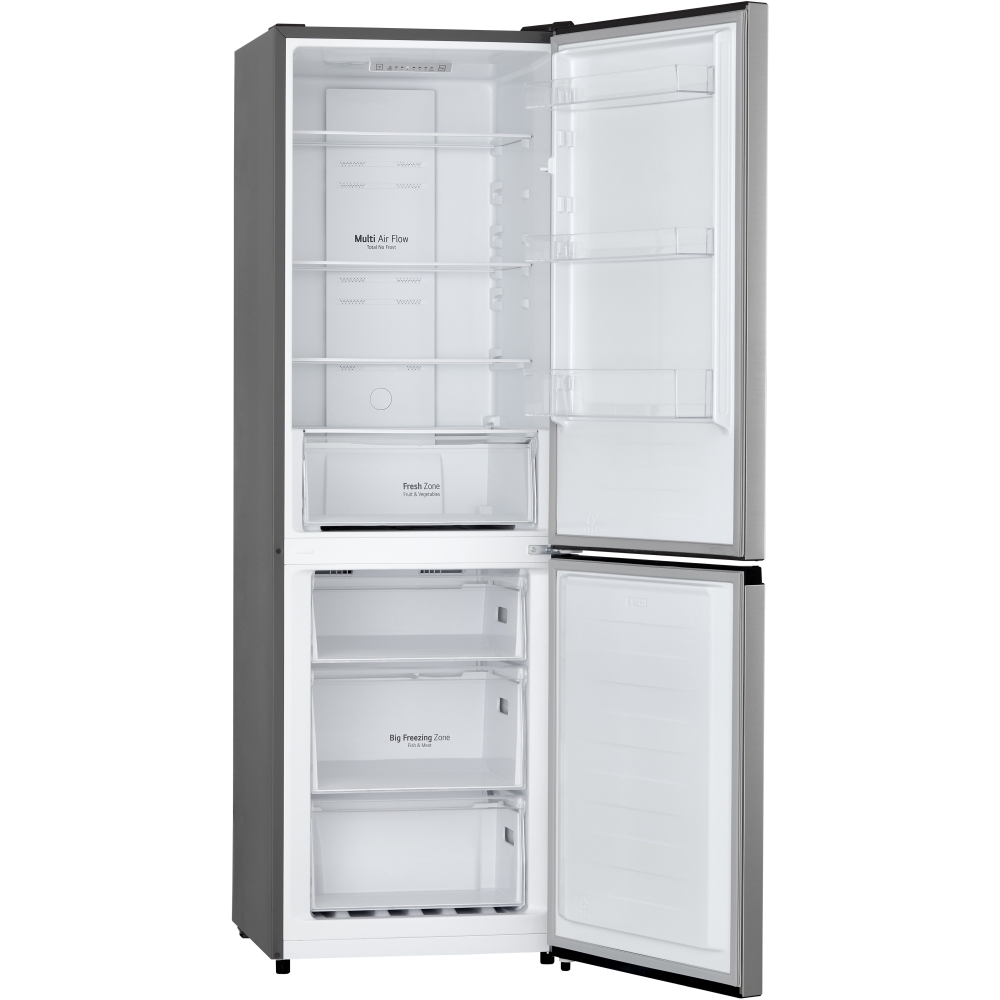 LG GBM21HSADH Total No Frost Fridge Freezer, 60/40, Silver, D Rated