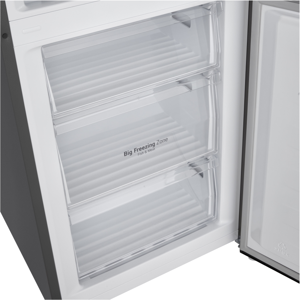 LG GBM21HSADH Total No Frost Fridge Freezer, 60/40, Silver, D Rated