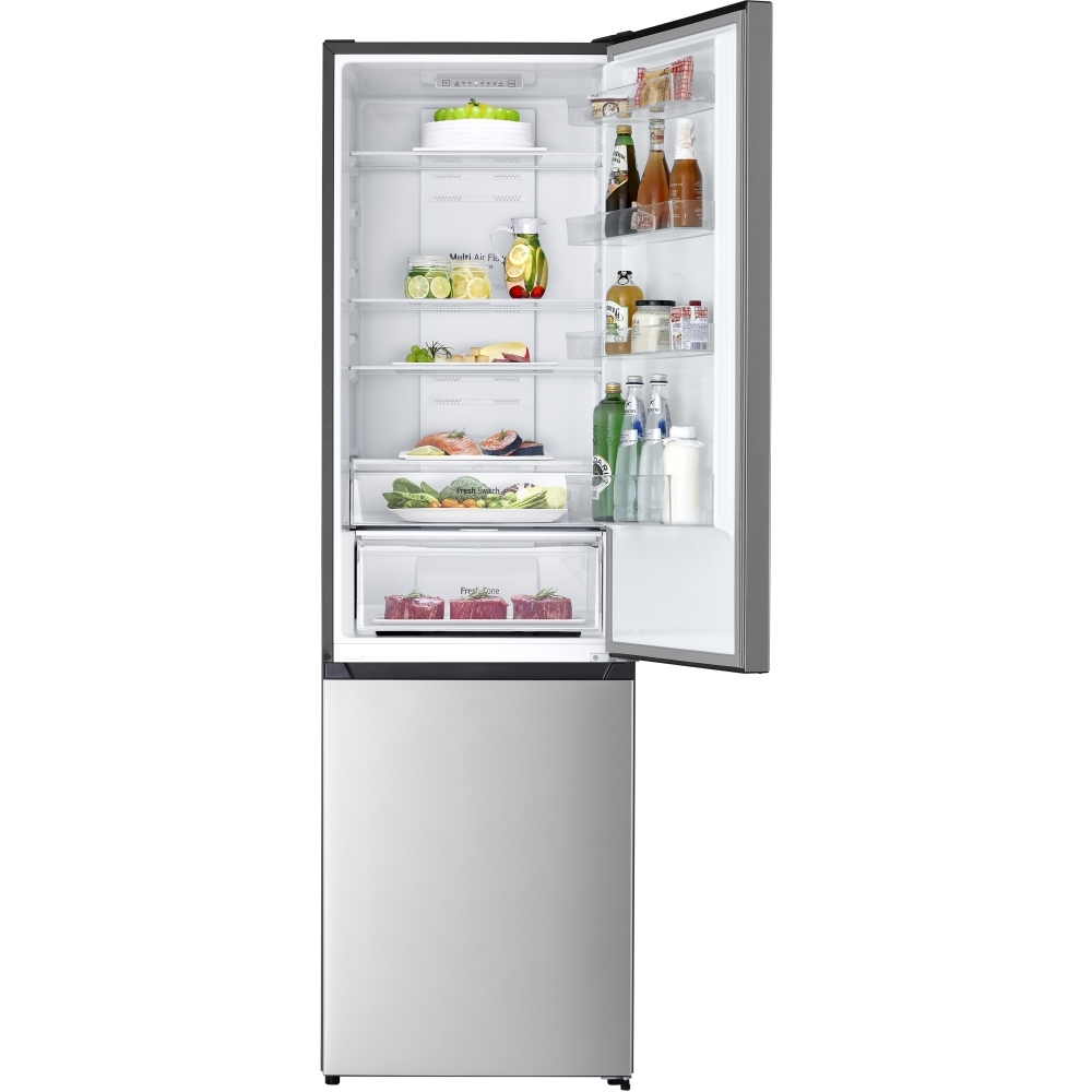 LG GBM22HSADH Total No Frost Fridge Freezer, 70/30, Silver, D Rated