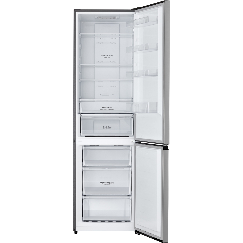 LG GBM22HSADH Total No Frost Fridge Freezer, 70/30, Silver, D Rated