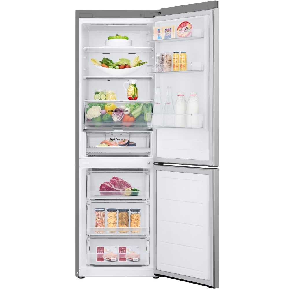 LG GBV3110EPY Total No Frost Fridge Freezer, 70/30, Silver, E Rated