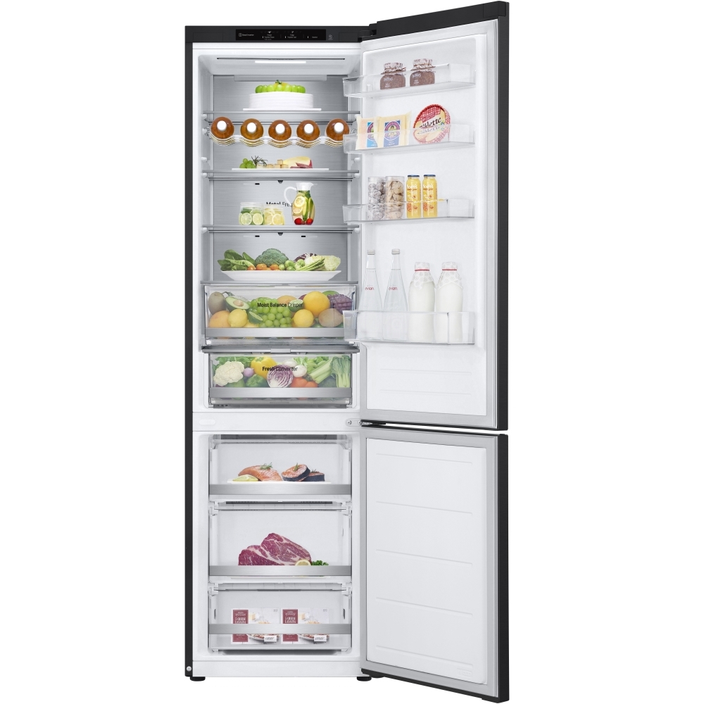 LG GBV5240CEP No Frost Fridge Freezer, 70/30, Black, C Rated