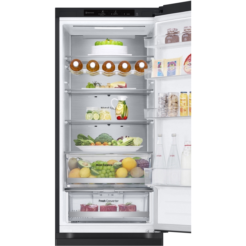 LG GBV5240CEP No Frost Fridge Freezer, 70/30, Black, C Rated