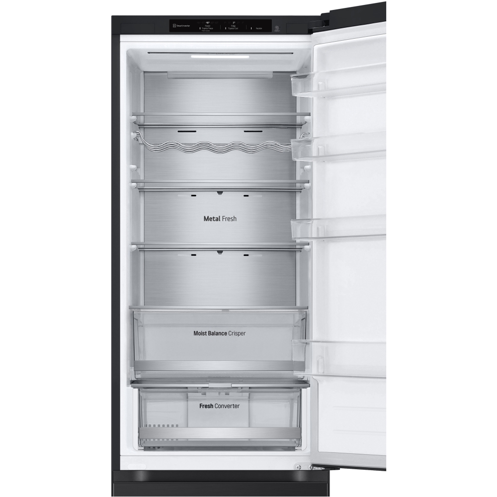 LG GBV5240CEP No Frost Fridge Freezer, 70/30, Black, C Rated