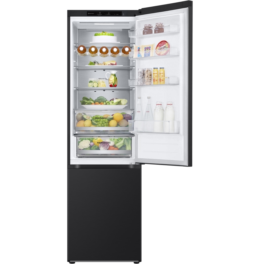 LG GBV5240CEP No Frost Fridge Freezer, 70/30, Black, C Rated