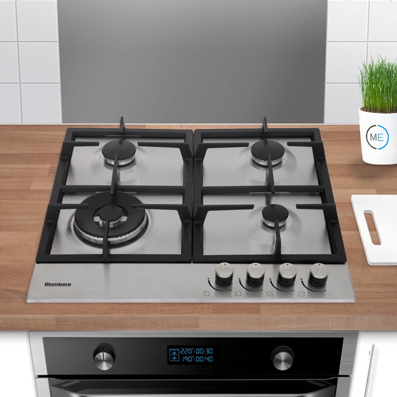 Buy Blomberg GEN73415 4 Burner Gas Hob Stainless Steel Marks Electrical