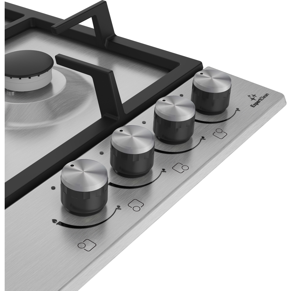 Blomberg GEN73415E 58cm 4 Burner Gas Hob, Stainless Steel