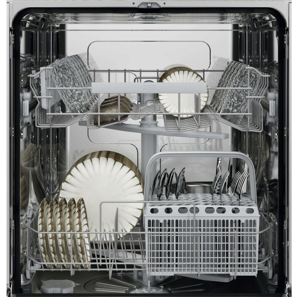 AEG GF5200D1SNW Dishwasher, 13 Place Settings, White, D Rated