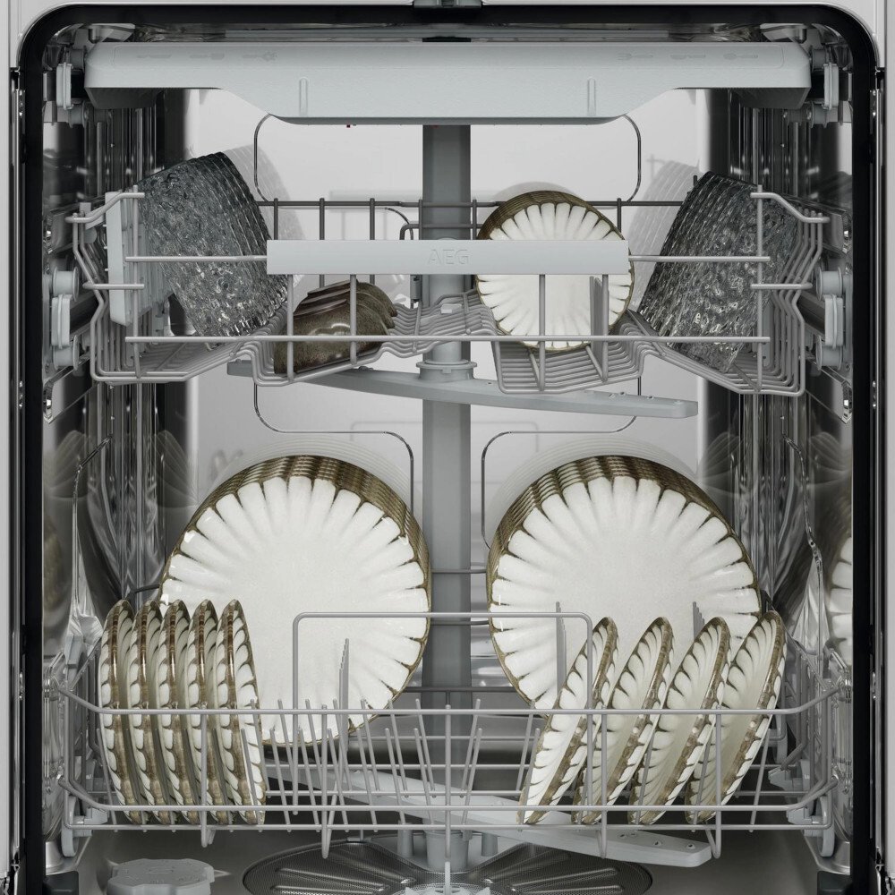 AEG GF5200D2SNM Dishwasher, 14 Place Settings, Stainless Steel, D Rated