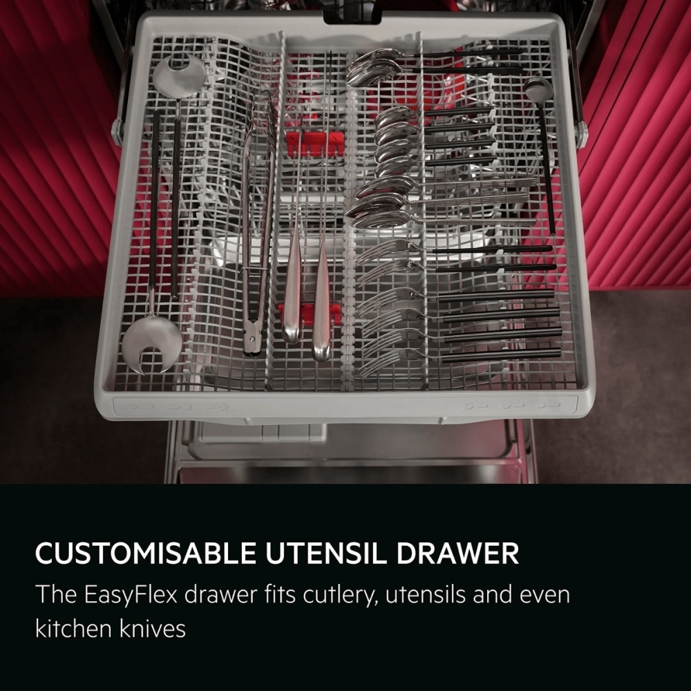 AEG GF6200C2SNM Dishwasher, 14 Place Settings, Stainless Steel, C Rated