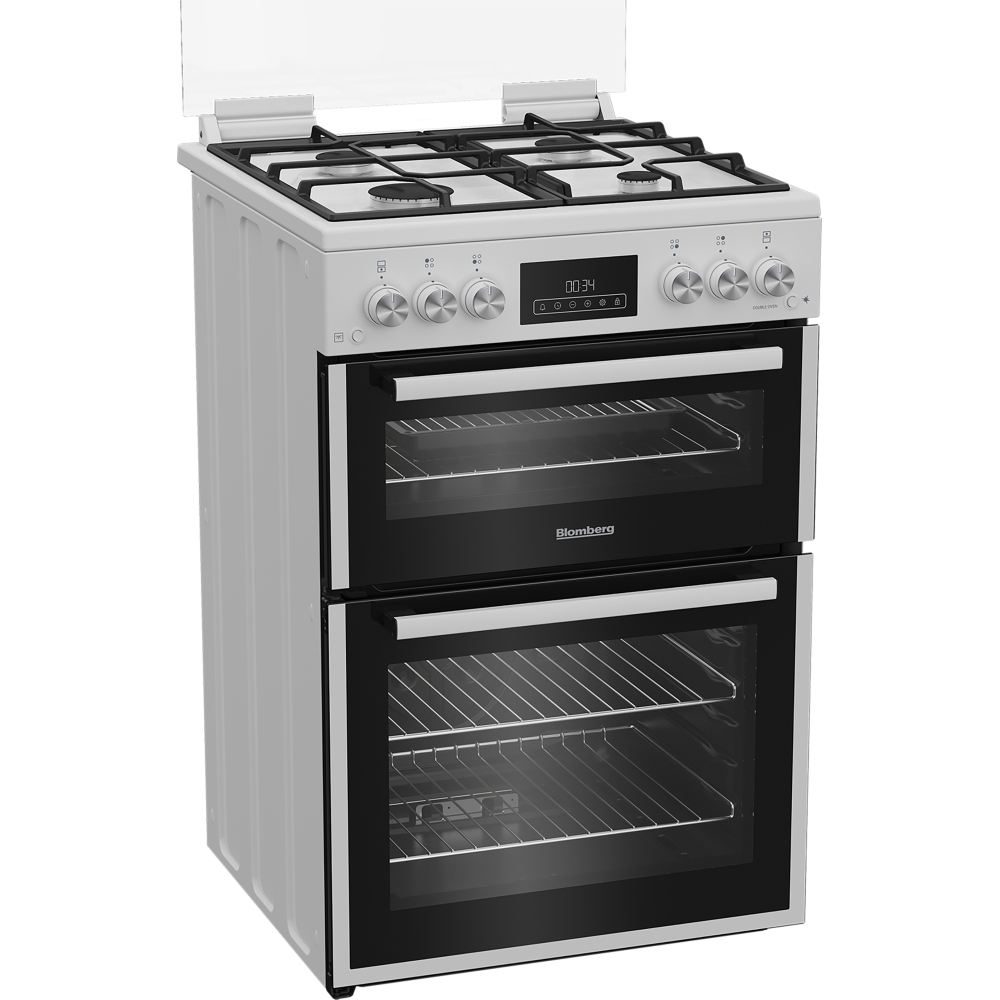 Blomberg GGRN655W Gas Cooker with Double Oven, White, A+ Rated