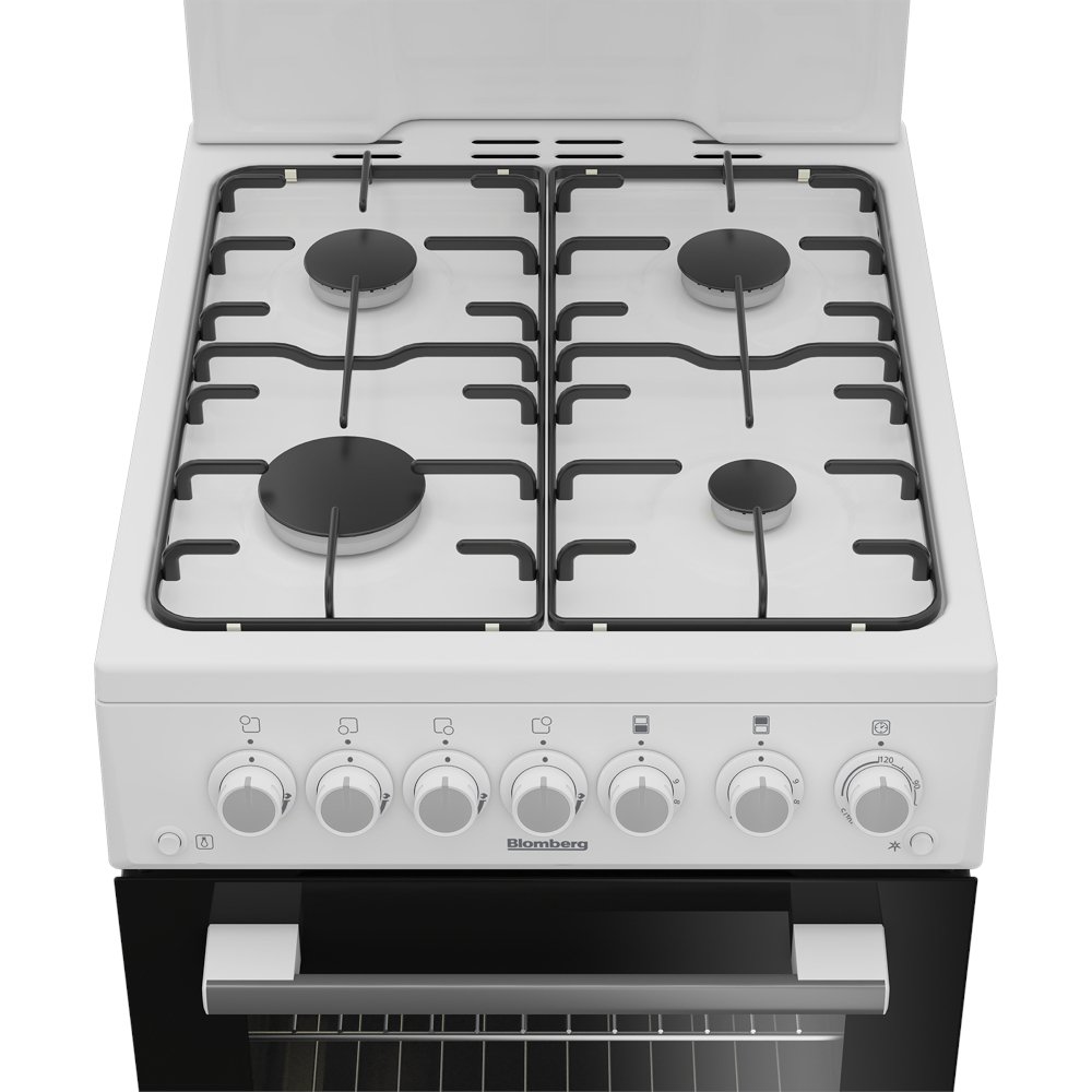 Buy Blomberg GGS9151W Gas Cooker High Level Grill White Marks