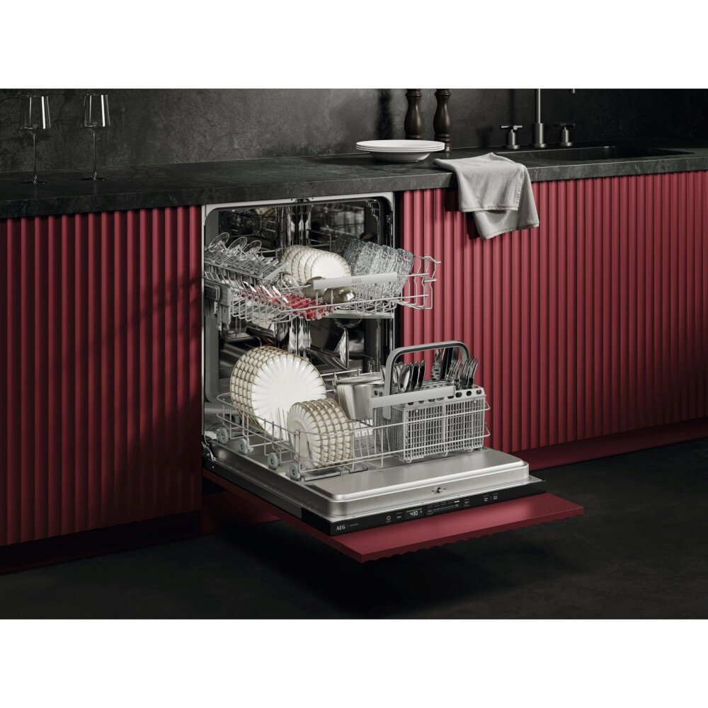 AEG GI6200B1SN Fully Integrated Dishwasher, 13 Place Settings, B Rated