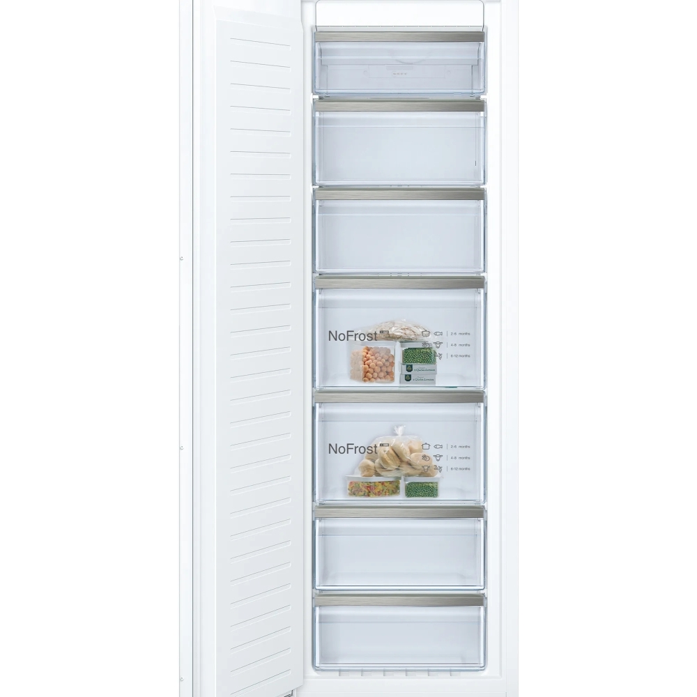 Neff GI7812EE0G N50 No Frost Built-In Freezer, Fixed Hinge, E Rated