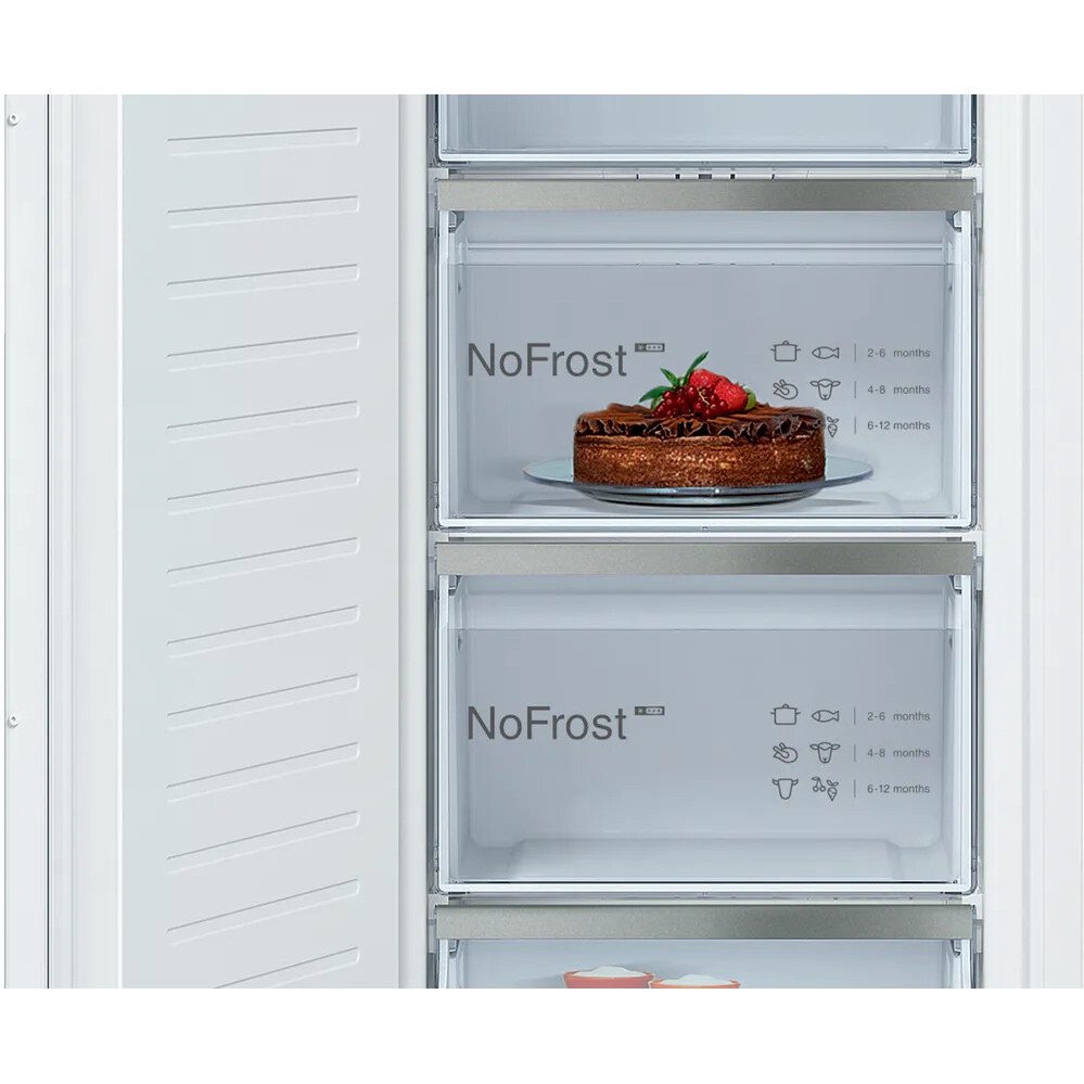 Neff GI7815CE0G N90 No Frost Built-In Freezer, Fixed Hinge, E Rated