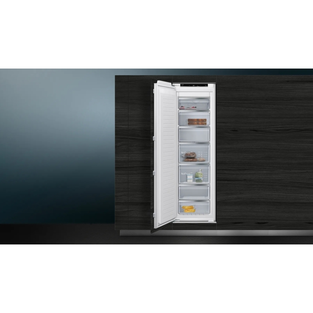 Siemens GI81NVEE0G iQ300 No Frost Built-In Freezer, Fixed Hinge, E Rated