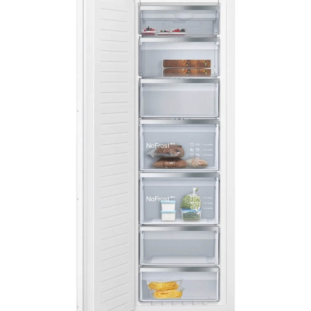 Siemens GI81NVEE0G iQ300 No Frost Built-In Freezer, Fixed Hinge, E Rated