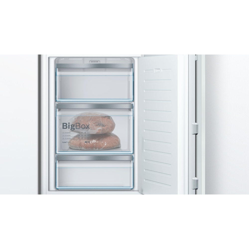 Bosch GIV21AFE0 Series 6 Low Frost Built-In Freezer, Fixed Hinge, E Rated