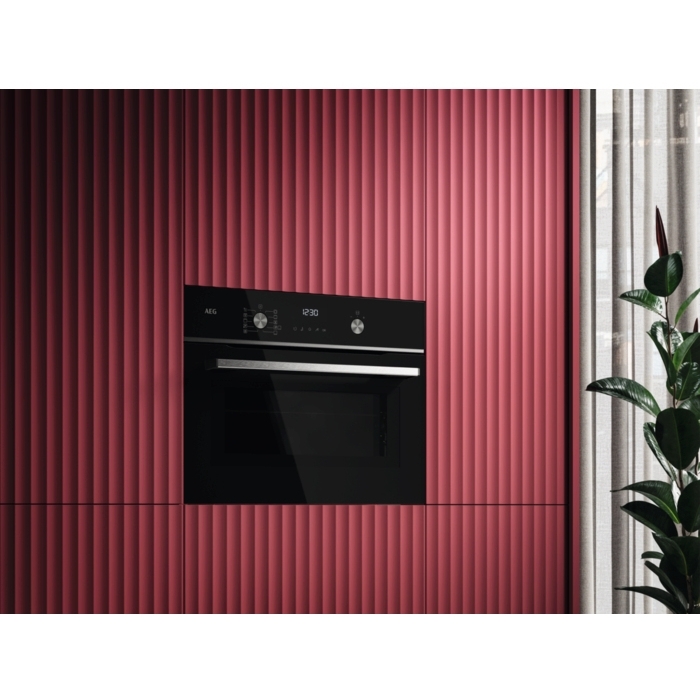 AEG GK6NK40FB Exclusiv Built-In Combination Microwave Oven, Black