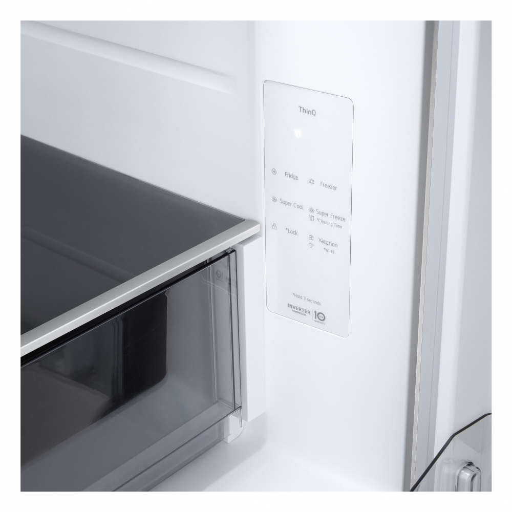 LG GMBS30SEPY American Fridge Freezer, Silver, E Rated,  Non-Plumbed