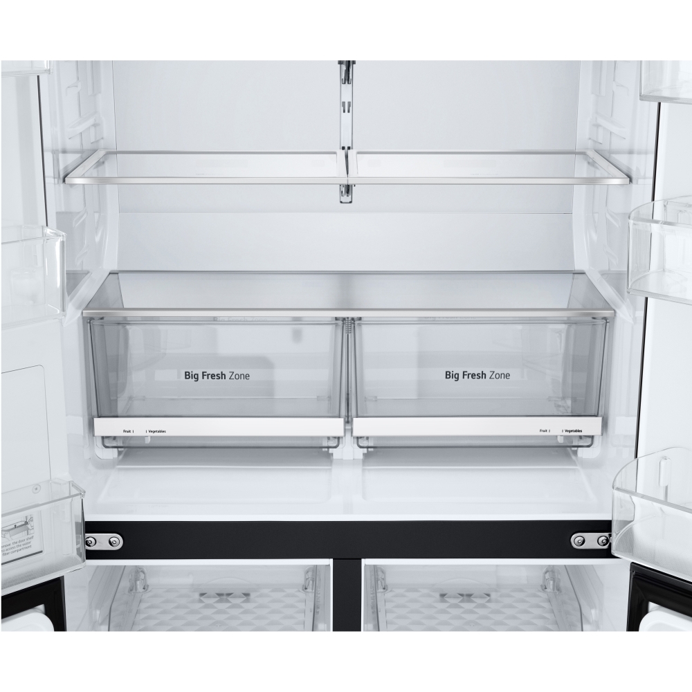 LG GMF960EV4E American Fridge Freezer,  Plumbed, Black, E Rated
