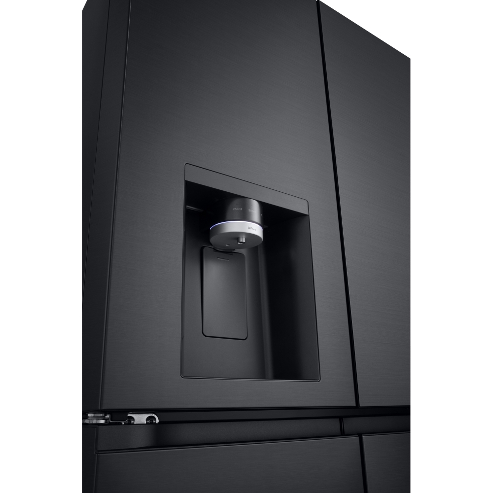 LG GMF960EV4E American Fridge Freezer,  Plumbed, Black, E Rated