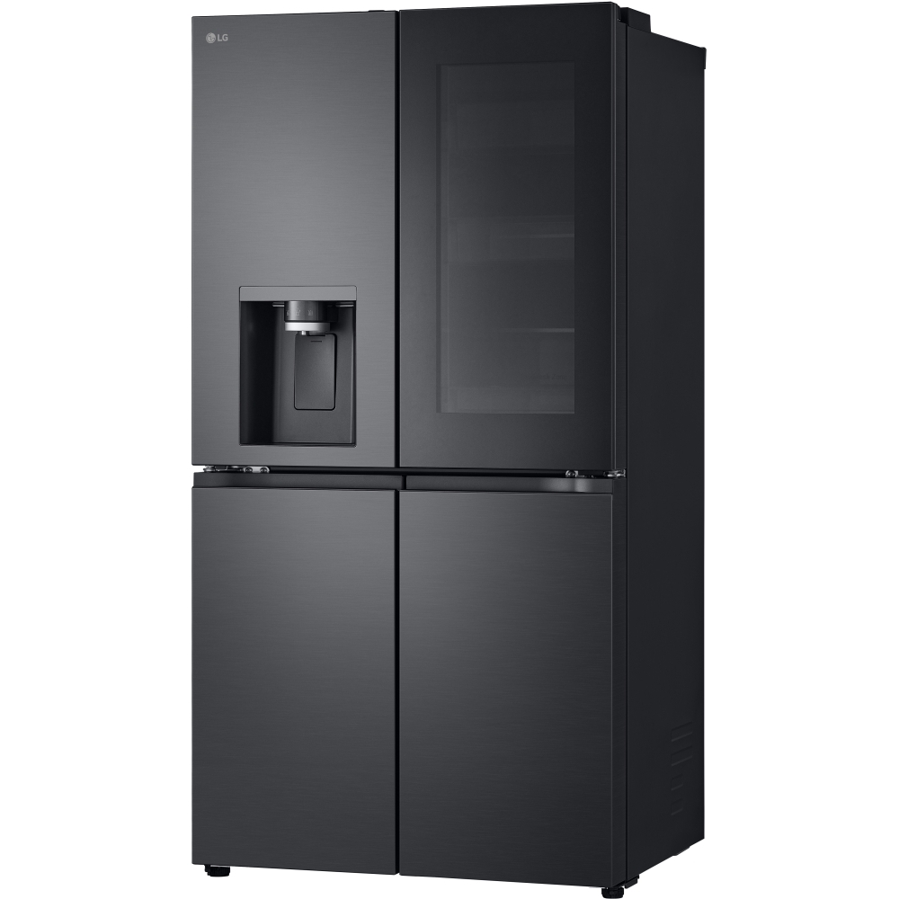 LG GMG96CRAFT American Fridge Freezer,  Plumbed, Black, E Rated