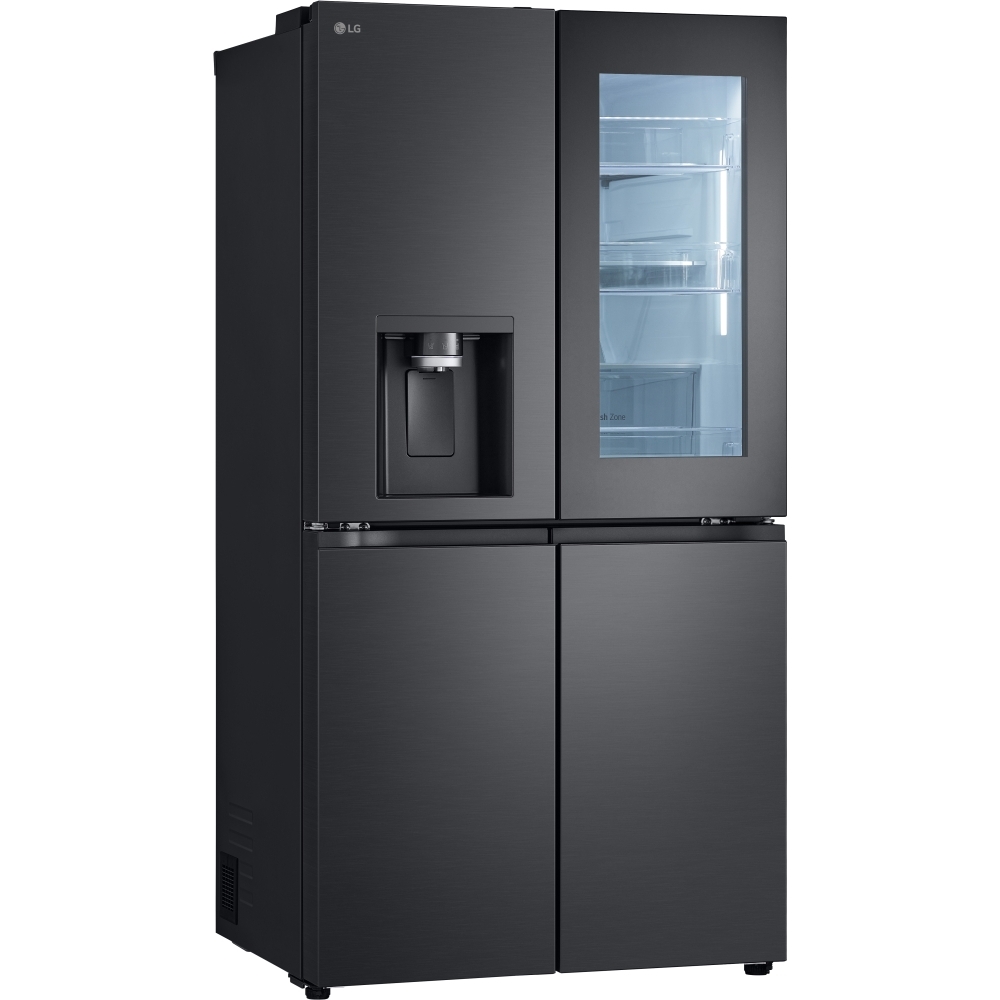 LG GMG96CRAFT American Fridge Freezer,  Plumbed, Black, E Rated