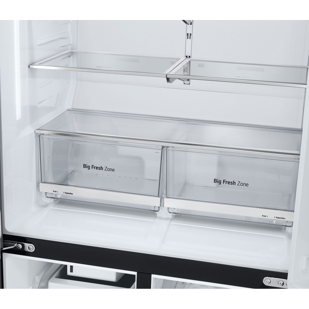 LG GMK960EV2E American Fridge Freezer,  Plumbed, Black, E Rated