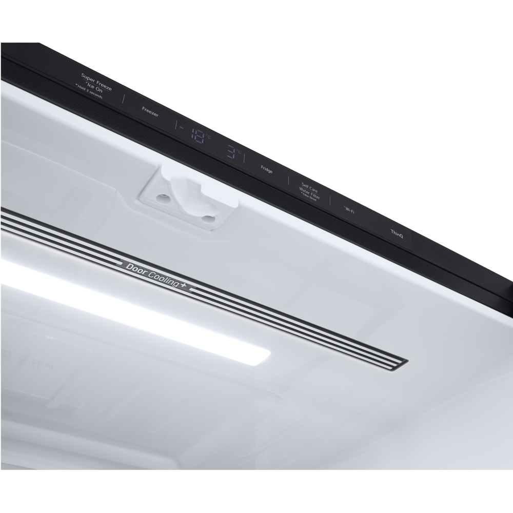 LG GMK960EV2E American Fridge Freezer,  Plumbed, Black, E Rated