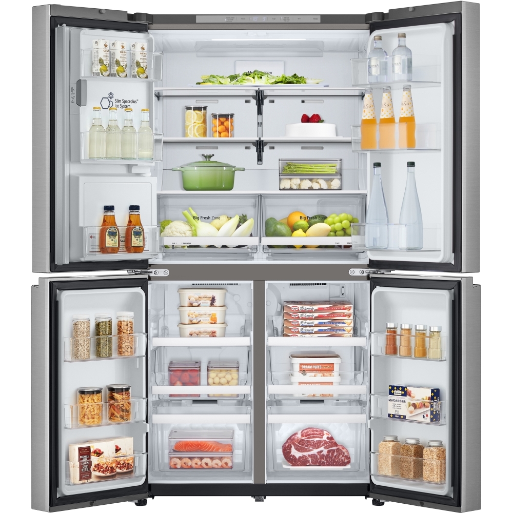 LG GML960PYFE American Fridge Freezer,  Plumbed, Silver, E Rated