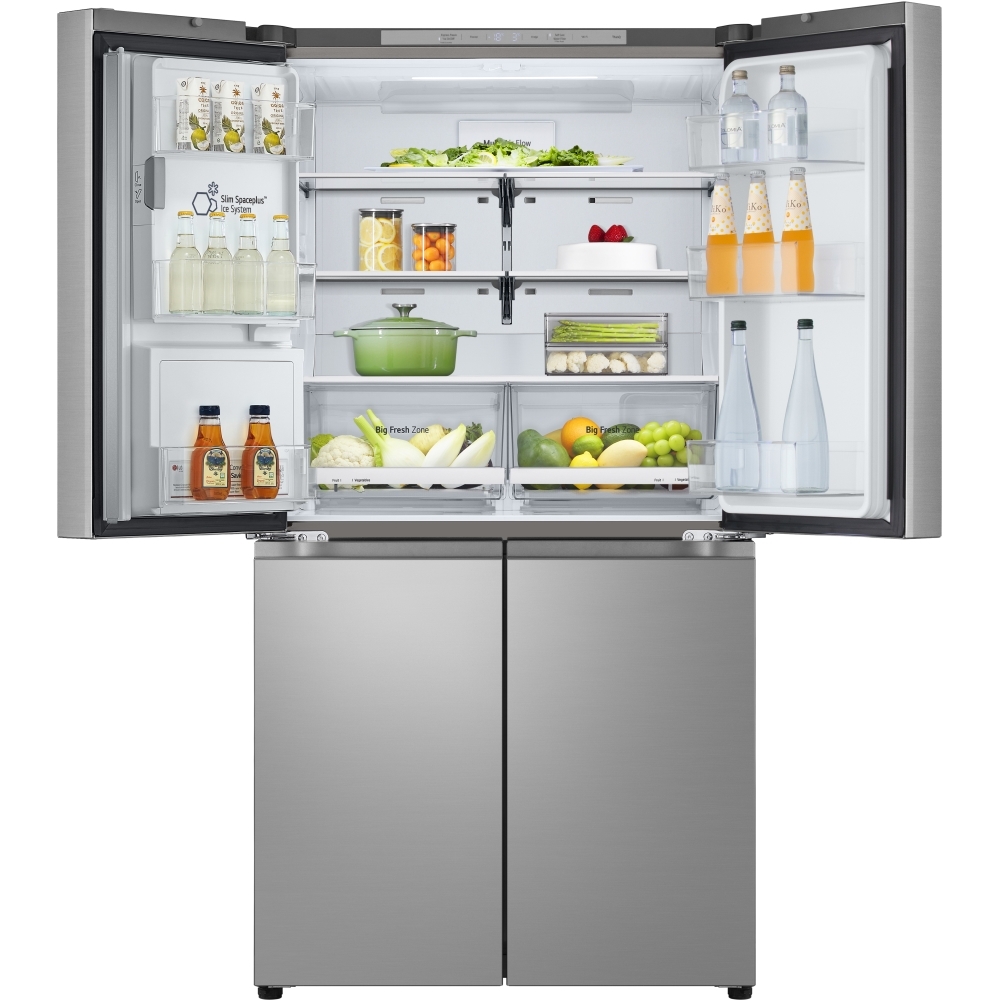 LG GML960PYFE American Fridge Freezer,  Plumbed, Silver, E Rated