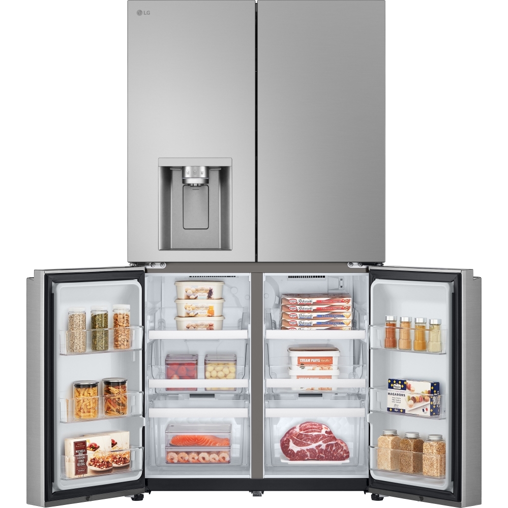 LG GML960PYFE American Fridge Freezer,  Plumbed, Silver, E Rated