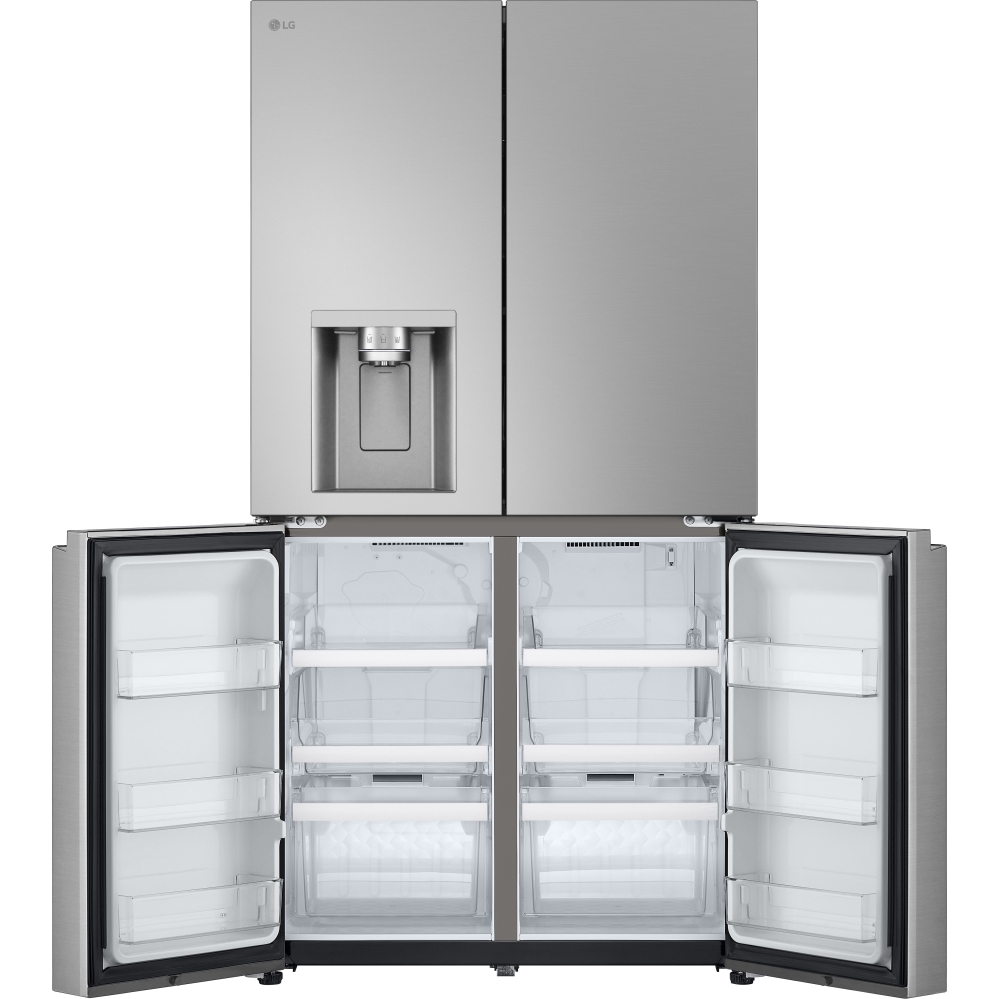 LG GML960PYFE American Fridge Freezer,  Plumbed, Silver, E Rated