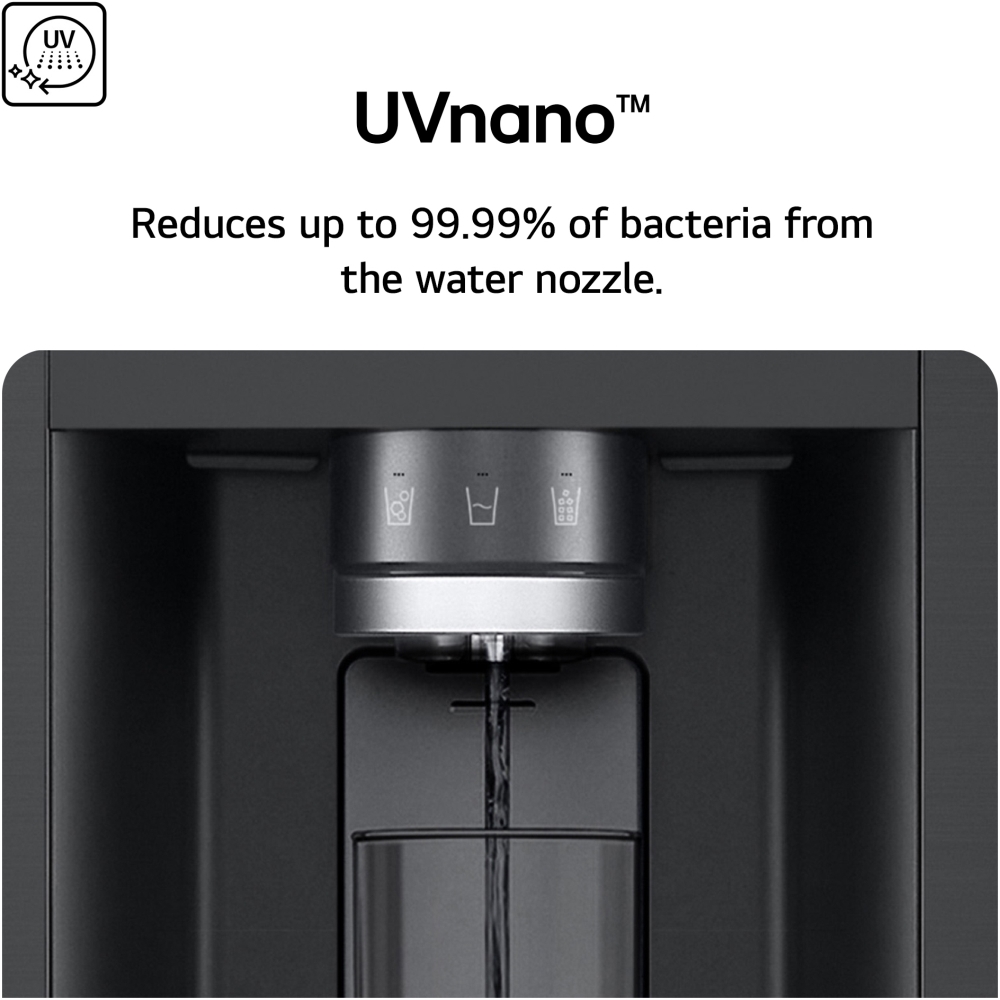 LG GML960PYFE American Fridge Freezer,  Plumbed, Silver, E Rated