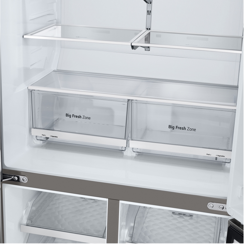 LG GML960PYFE American Fridge Freezer,  Plumbed, Silver, E Rated