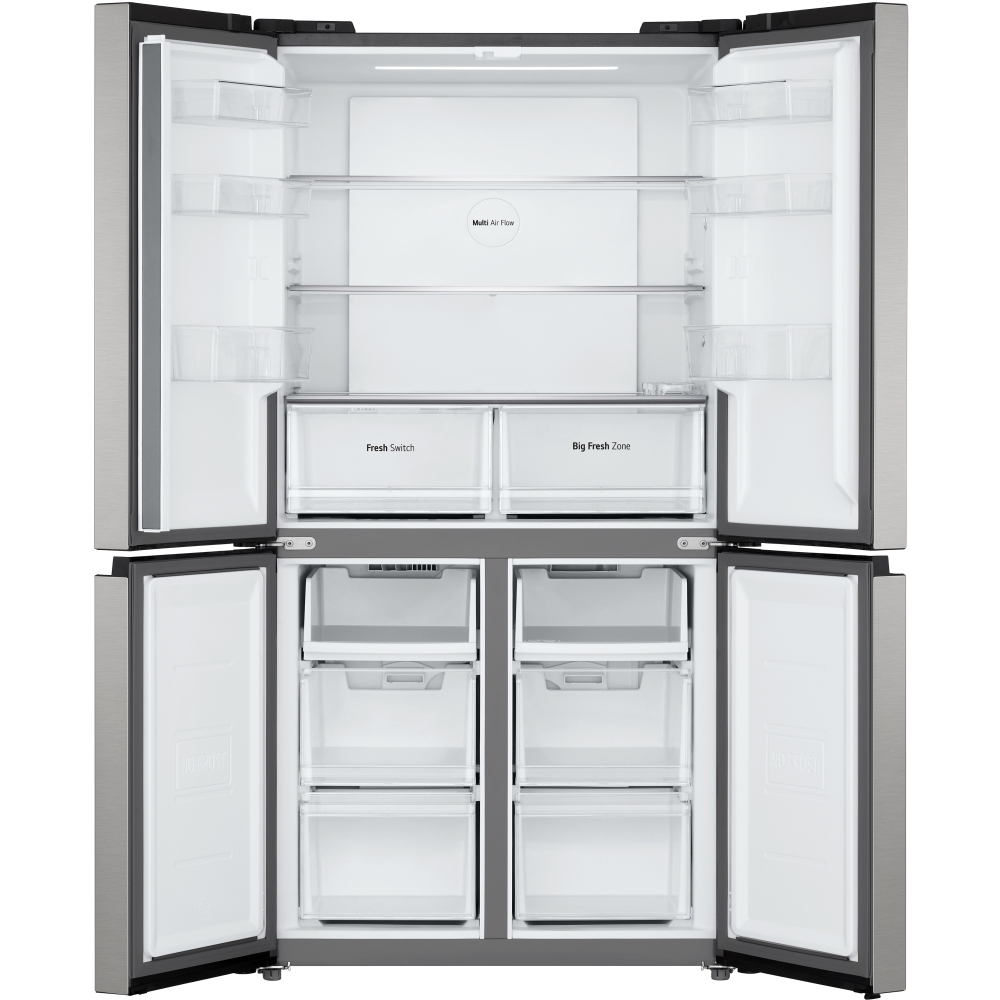 LG GMM41MSBEM American Fridge Freezer,  Non-Plumbed, Silver, E Rated
