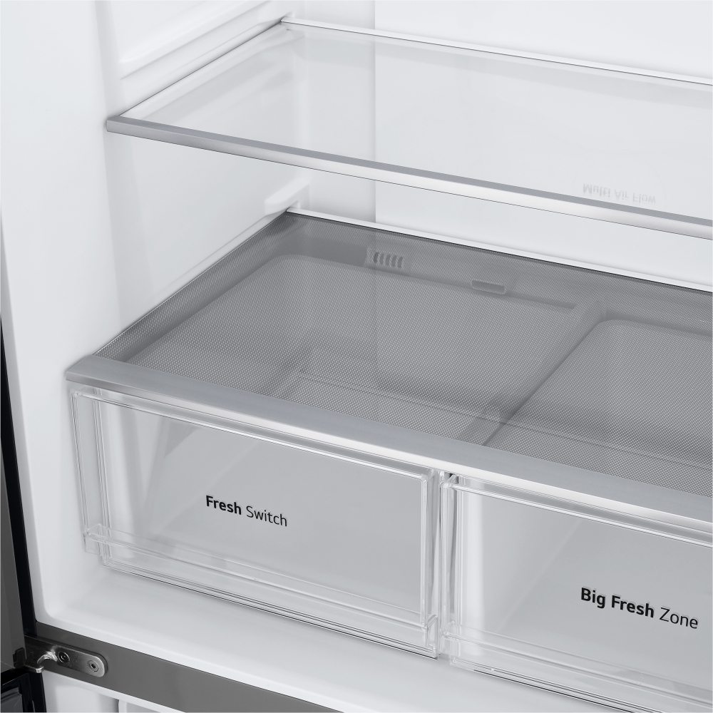 LG GMM41MSBEM American Fridge Freezer,  Non-Plumbed, Silver, E Rated